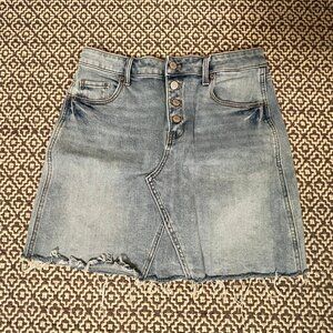Old Navy Jean Miniskirt with button fly Size 8
